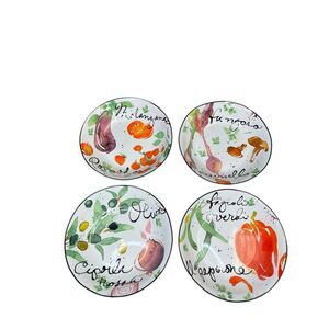 Julie Paton Certified International Melanzana Pasta Bowls Vegetables Italian‎